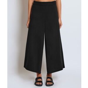 Roucha Carmi Culottes Knit Wide Leg Cropped Pants Large